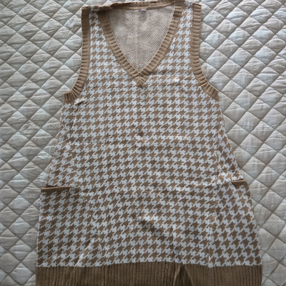 Zeagoo Women's Sweater Vest Dress Size M NWT